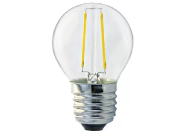 LAMP E27 LED BOL HELDER 2W 2700K WAEM WIT