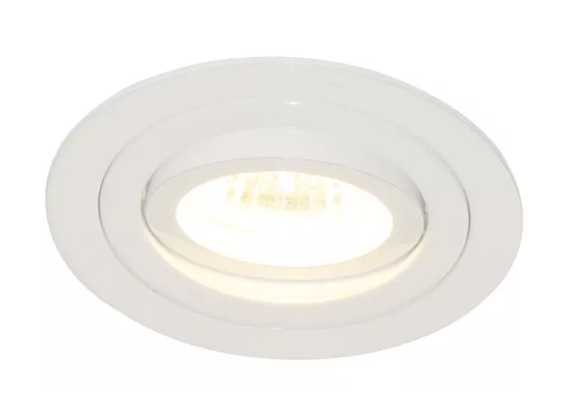 Plafondlamp rond wit (incl. LED)