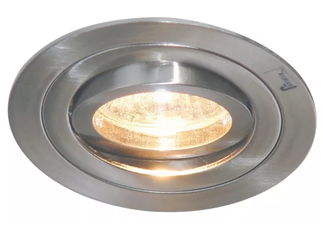 Plafondlamp rond sat/nikkel (incl. LED)