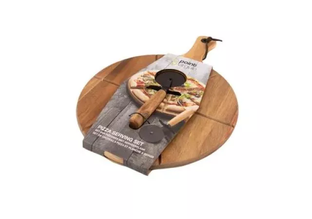 Serveerplank + pizzames acaciahout