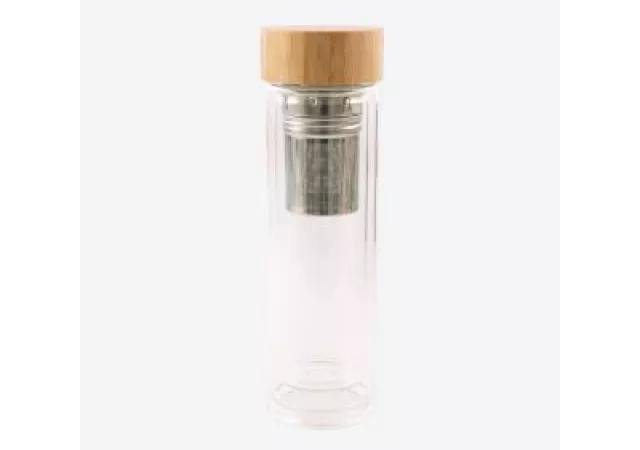 theefles glas/rvs infuser 420ml PV-LIV-7090