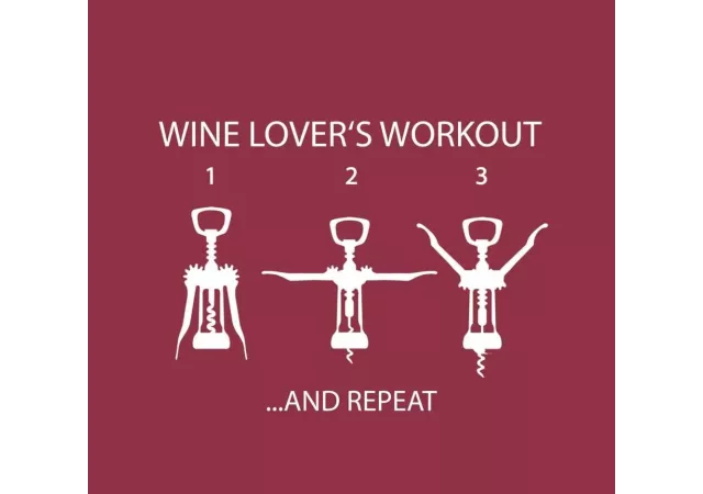 Servetten wine lover's workout (25x25)